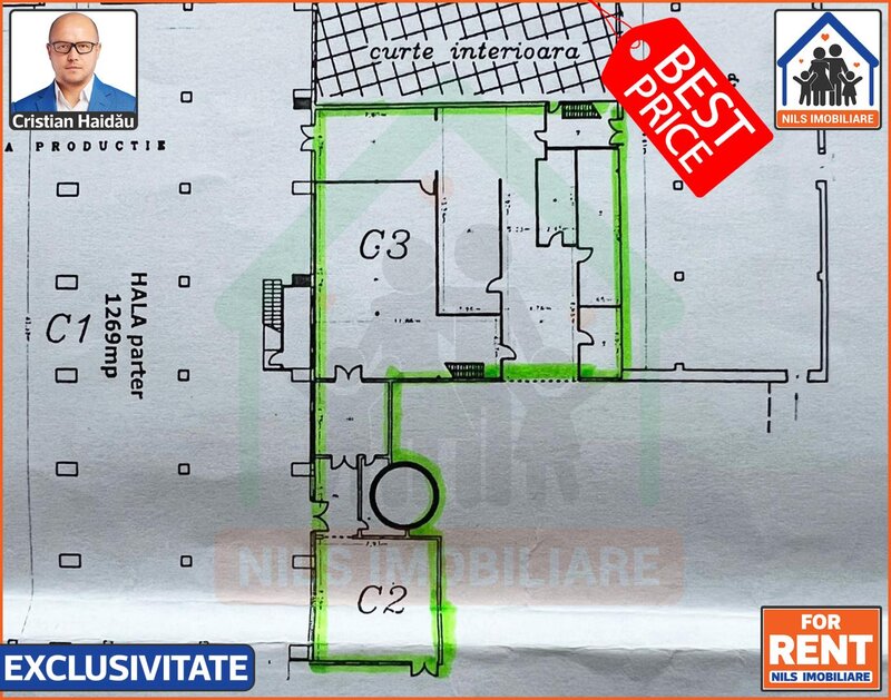 Sector 4, Pret bomba! 2,5 e/mp! Hala productie/ depozitare/ birouri | IMGB - S4